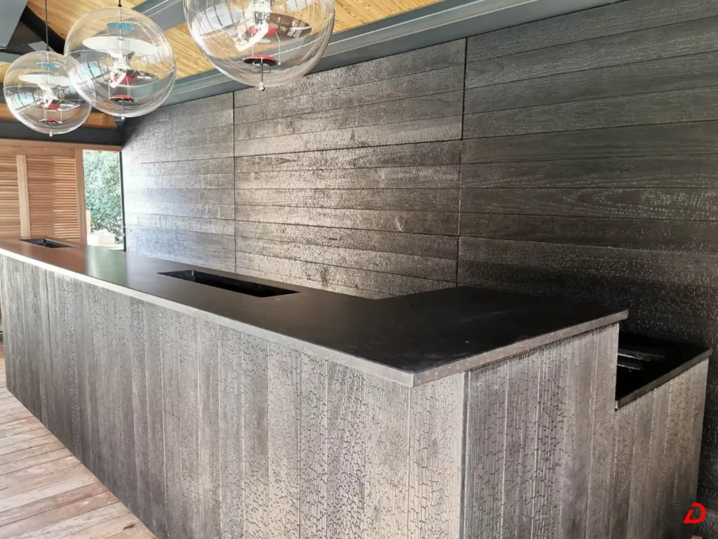 Pool house sur mesure - cuisine extérieure