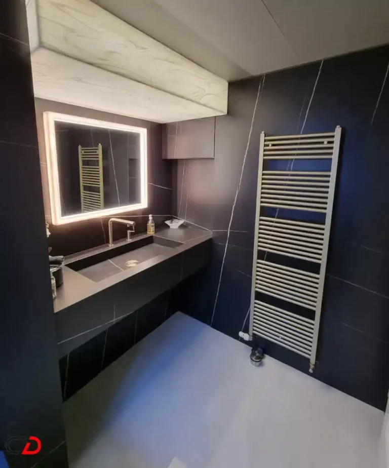 salle de bain en corian